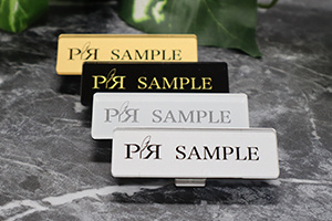 アクリル名札クリア4色