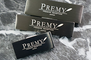 メタル名札ブラック色合い