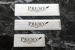 メタル名札3種類のサイズ