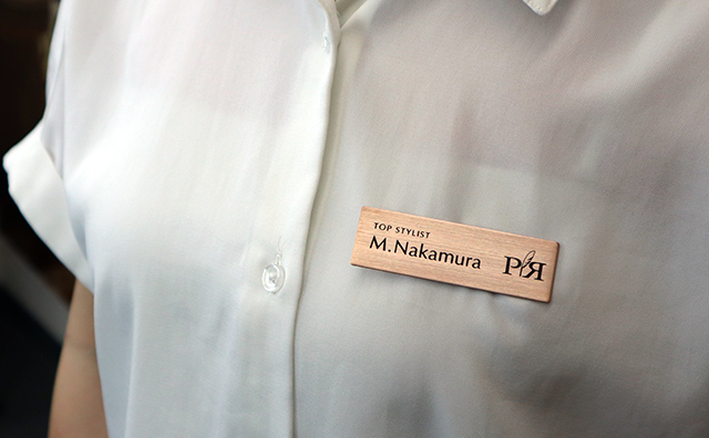 メタル名札ピンクゴールド