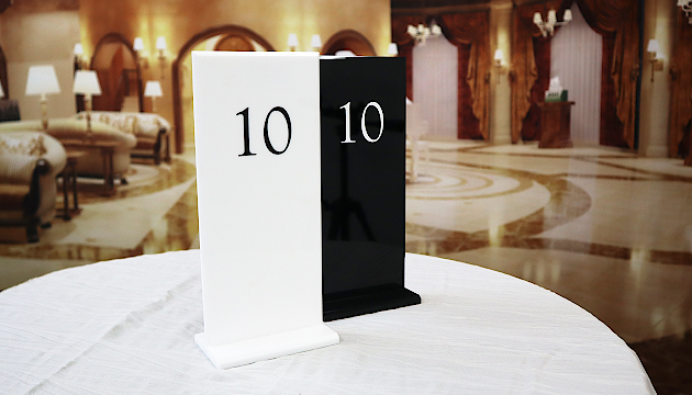 宴会テーブル札