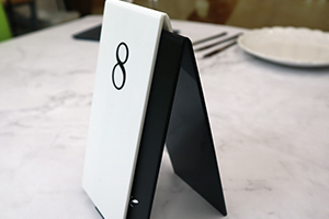 テーブル札ライト山折り収納