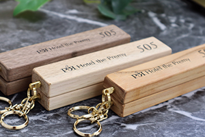 木製ダブルキーホルダー3種類